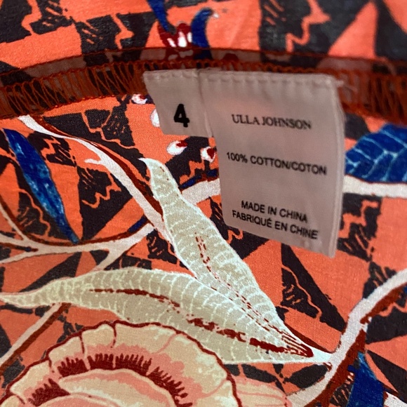 Ulla Johnson Liv Hibiscus Floral Print Top Blouse NWT US4 - Picture 8 of 10